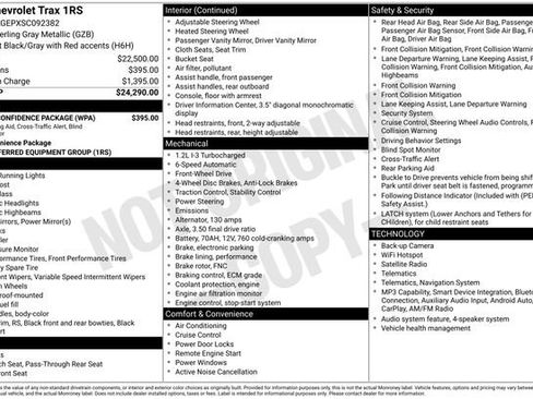 Used 2025 Chevrolet Trax RS w/ Driver Confidence Package FWD image 6