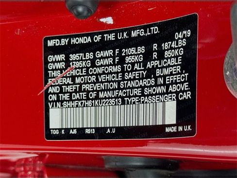 Used 2019 Honda Civic EX image 31