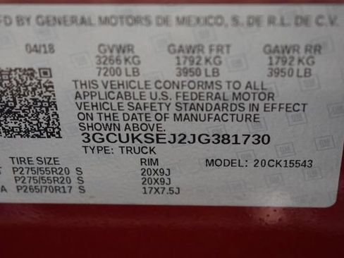 Certified 2018 Chevrolet Silverado 1500 LTZ w/ Sport Package AWD/4WD image 16