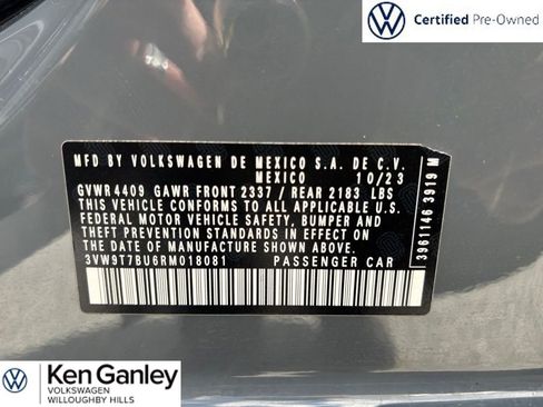 Certified 2024 Volkswagen Jetta GLI 40th Anniversary Edition FWD image 12