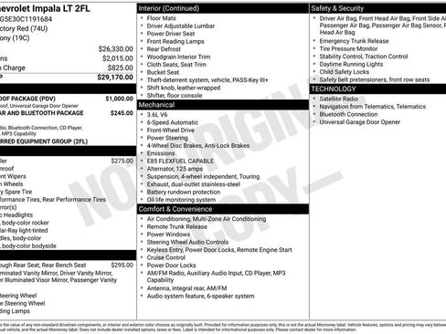 Used 2012 Chevrolet Impala LT w/ LT Sunroof Package FWD image 35