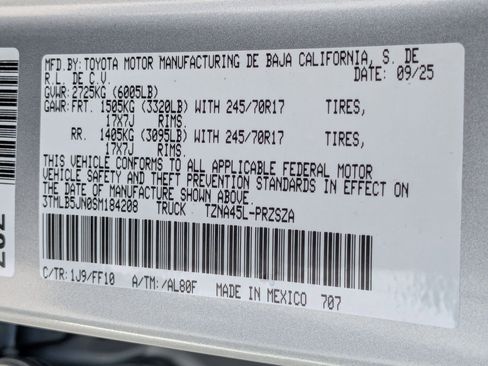 New 2025 Toyota Tacoma SR5 image 23