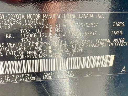 Used 2017 Toyota RAV4 XLE w/ All Weather Liner Package image 22