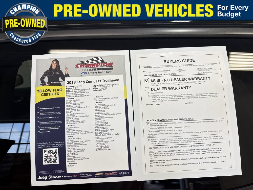Used 2018 Jeep Compass Trailhawk w/ Navigation Group AWD/4WD image 43