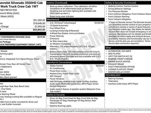 Used 2024 Chevrolet Silverado 3500 W/T w/ WT Fleet Convenience Package image 8