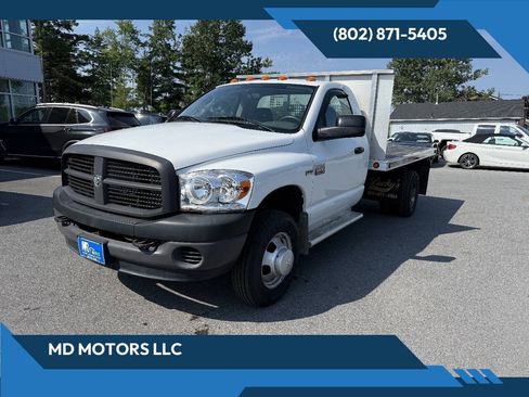 Used 2007 Dodge Ram 3500 Truck 4x4 Regular Cab DRW w/ HD Snow Plow Prep Group image 1