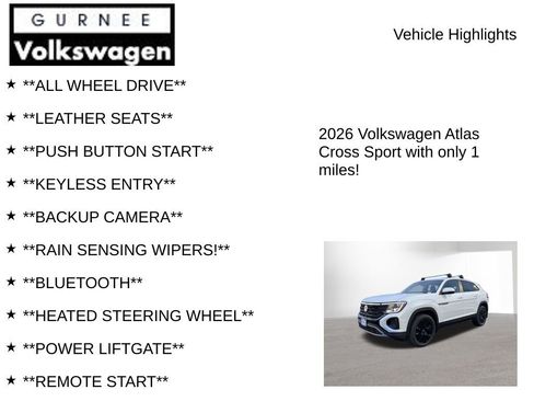 New 2026 Volkswagen Atlas Cross Sport SE AWD/4WD image 7