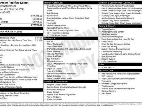 New 2026 Chrysler Pacifica Select FWD image 30