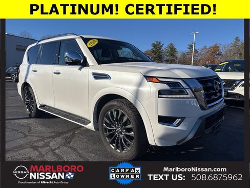Certified 2024 Nissan Armada Platinum w/ Captain's Chairs Package image 1