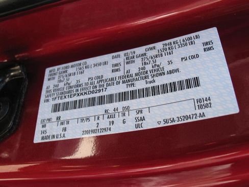 Used 2019 Ford F150 XLT w/ Equipment Group 302A Luxury image 59