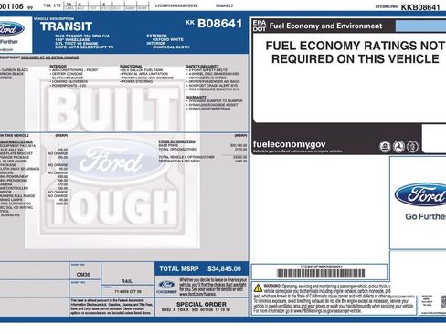 Used 2019 Ford Transit 350 138 w/ Interior Upgrade Package RWD image 9