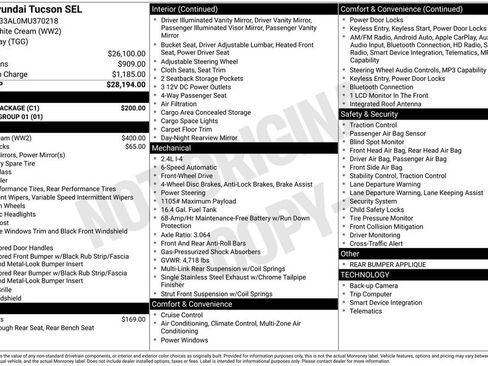 Used 2021 Hyundai Tucson SEL w/ Cargo Package FWD image 23
