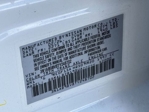 New 2026 Nissan Sentra S w/ Floor Mat Package FWD image 20