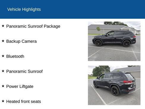 Used 2021 Volkswagen Atlas SE w/ Panoramic Sunroof Package AWD/4WD image 2