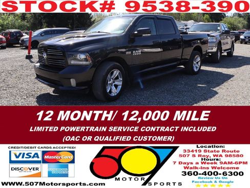 Used 2016 RAM 1500 Sport w/ Sport Premium Group AWD/4WD image 2