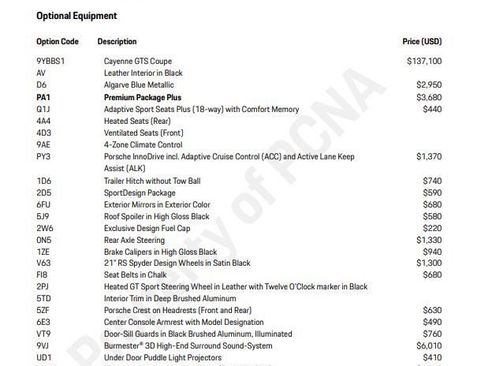 Certified 2026 Porsche Cayenne GTS w/ Technology Package AWD/4WD image 6