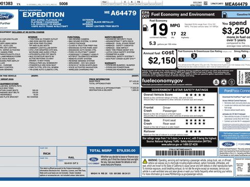 Used 2021 Ford Expedition Platinum AWD/4WD image 3
