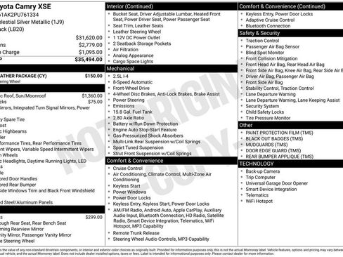 Used 2023 Toyota Camry XSE w/ Cold Weather Package FWD image 23