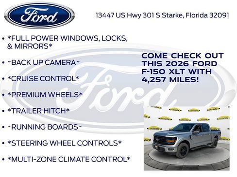 New 2026 Ford F150 XLT w/ FX4 Off-Road Package AWD/4WD image 10