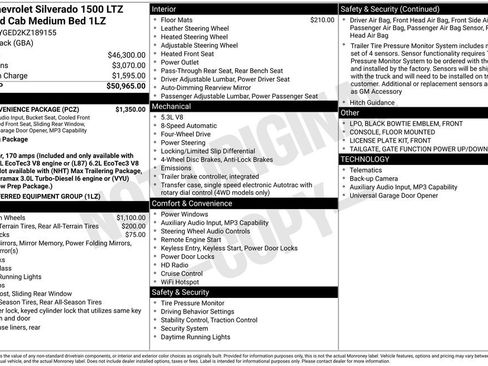 Used 2019 Chevrolet Silverado 1500 LTZ w/ LTZ Convenience Package image 5