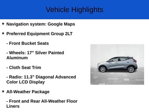 New 2027 Chevrolet Bolt LT w/ Comfort Package FWD image 2