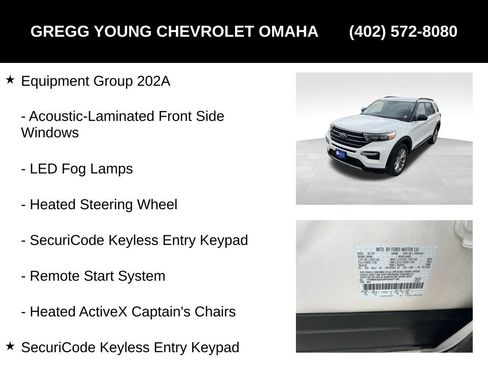 Used 2023 Ford Explorer XLT w/ Equipment Group 202A image 8