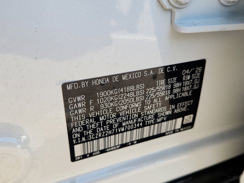 New 2027 Honda HR-V EX-L image 15