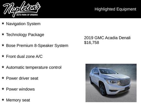 Used 2019 GMC Acadia Denali w/ Technology Package image 4