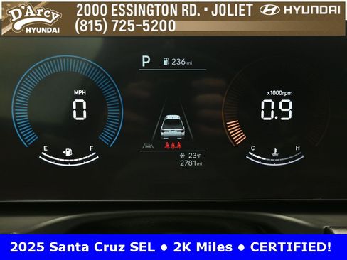 Certified 2025 Hyundai Santa Cruz SEL image 9