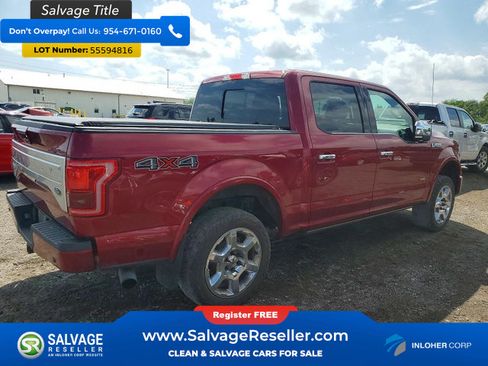 Used 2015 Ford F150 Platinum w/ Trailer Tow Package AWD/4WD image 4