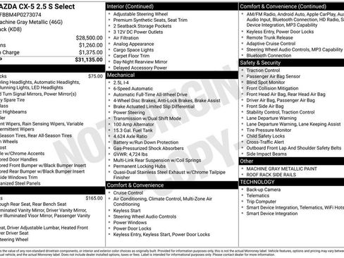 Used 2023 MAZDA CX-5 AWD 2.5 S w/ Select Package image 9