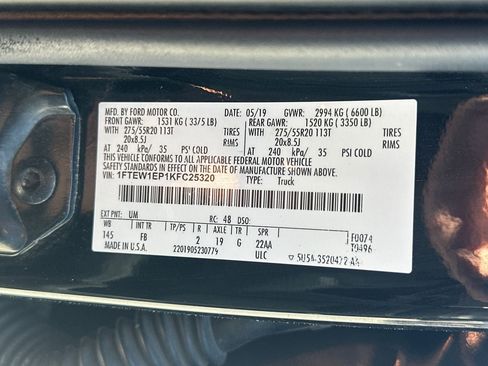 Certified 2019 Ford F150 XLT w/ Equipment Group 302A Luxury AWD/4WD image 34