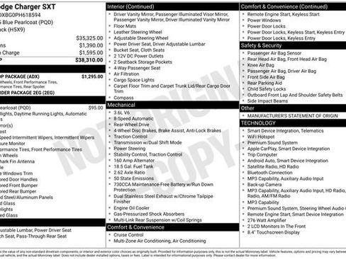 Used 2023 Dodge Charger SXT w/ Blacktop Package RWD image 10
