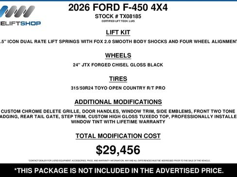 Used 2026 Ford F450 Platinum w/ Platinum Plus Package image 2