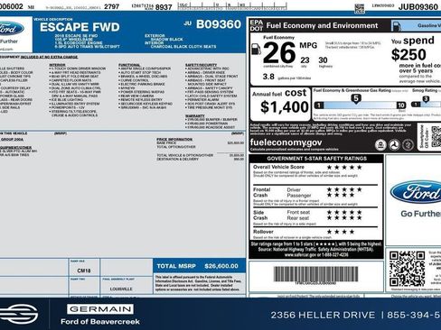 Used 2018 Ford Escape SE FWD image 25