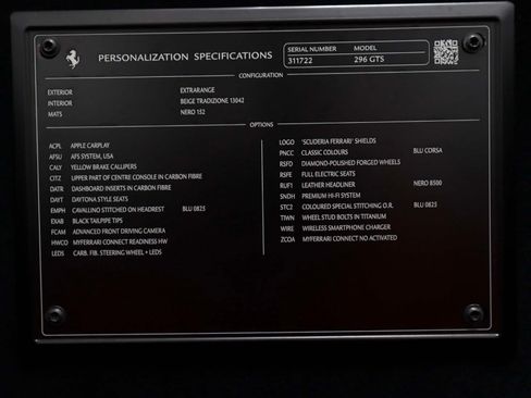 Certified 2024 Ferrari 296 GTS RWD image 14