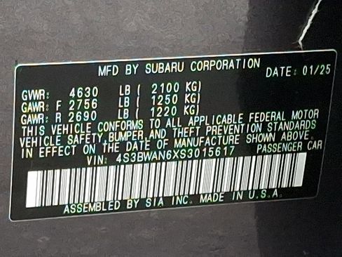 Certified 2025 Subaru Legacy Limited image 27