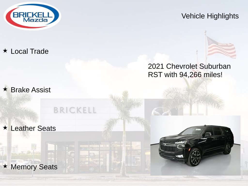 Used 2021 Chevrolet Suburban RST w/ Luxury Package RWD image 17