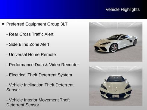 Used 2020 Chevrolet Corvette Stingray Premium Cpe w/ 3LT Preferred Equipment Group RWD image 16