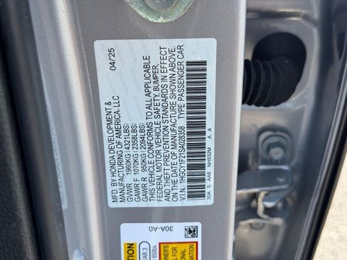 Certified 2025 Honda Accord LX image 26