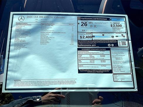 New 2026 Mercedes-Benz CLE 300 4MATIC Cabriolet image 14