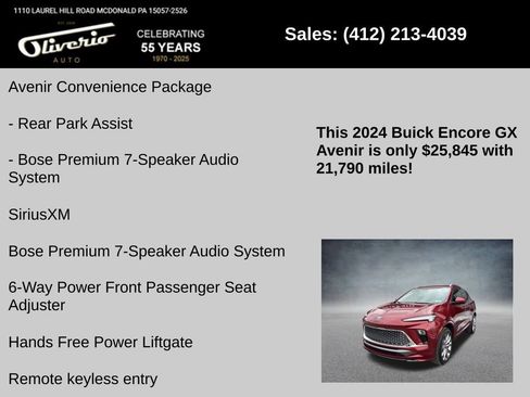 Used 2024 Buick Encore GX Avenir w/ Avenir Convenience Package image 10