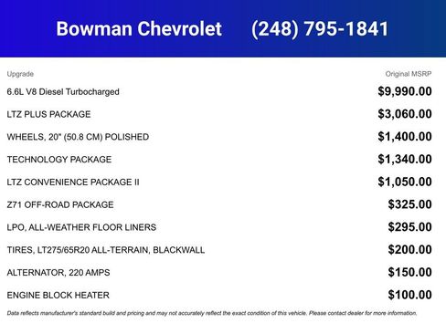 New 2025 Chevrolet Silverado 2500 LTZ w/ LTZ Plus Package image 4