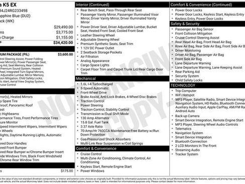 Certified 2024 Kia K5 EX w/ EX Premium Package FWD image 26