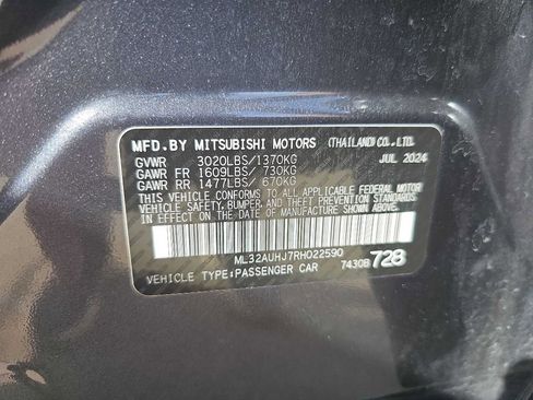 Used 2024 Mitsubishi Mirage ES image 34