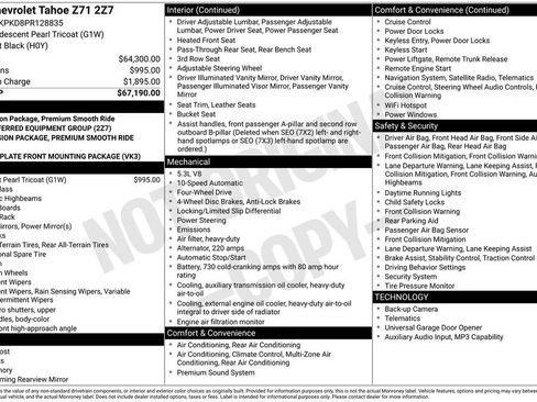 Used 2023 Chevrolet Tahoe Z71 AWD/4WD image 43