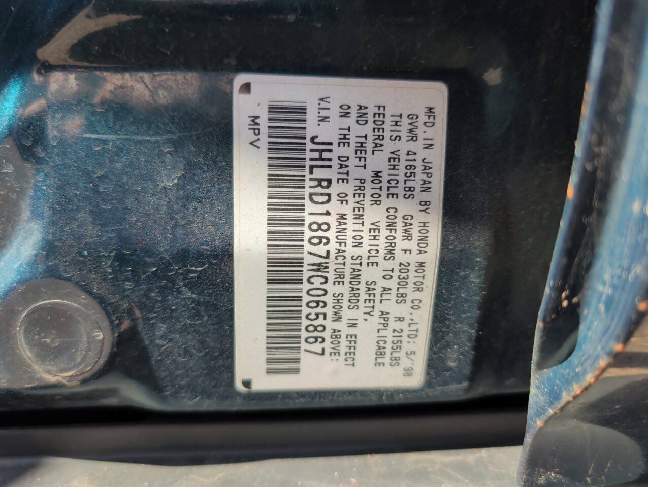 Used 1998 Honda CR-V EX image 41