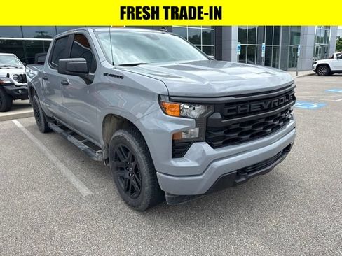 Used 2024 Chevrolet Silverado 1500 Custom w/ Turbomax Blackout Package AWD/4WD image 1