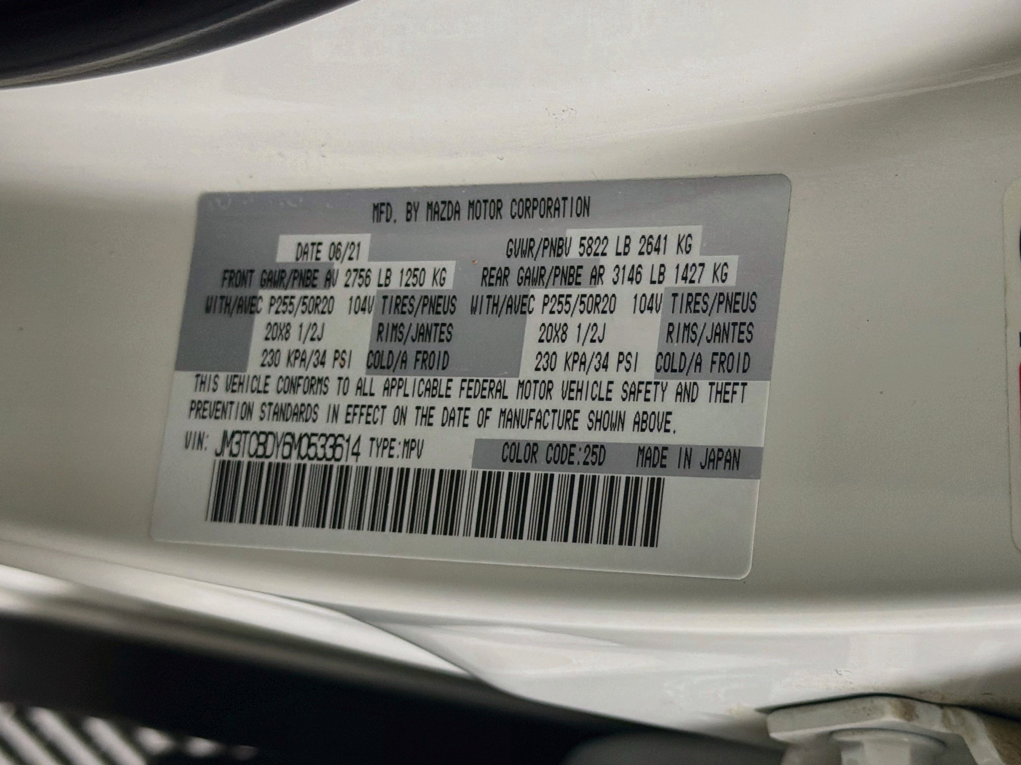 Used 2021 MAZDA CX-9 Grand Touring AWD/4WD image 12