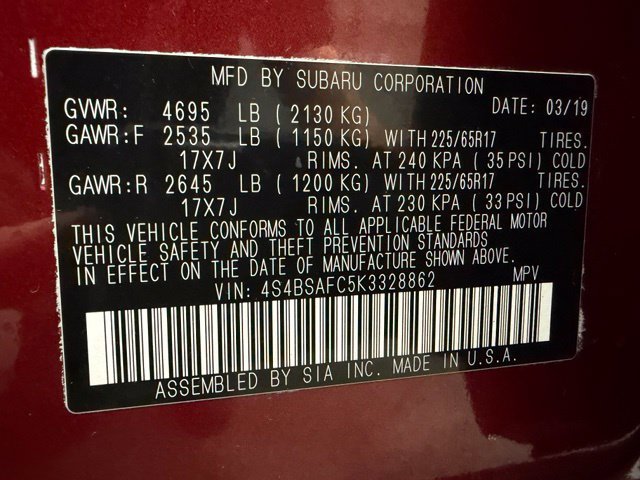 Used 2019 Subaru Outback 2.5i Premium AWD/4WD image 28